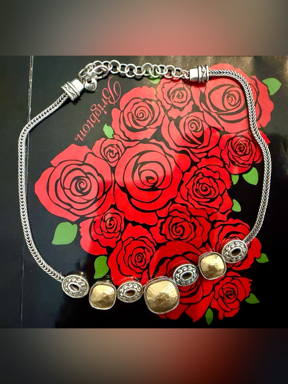 Brighton Two-Tone Gold and Silver Statement Necklace